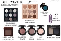 Deep Winter Contour, Eyeshadow For Deep Winter, True Winter Eyeshadow Palette, Nail Colors For Deep Winter, Cool Winter Eyeshadow Palette, Deep Winter Natural Makeup, Deep Winter Lipstick Shades, Dark Winter Eyeshadow Palette, Deep Winter Palette Outfits Aesthetic