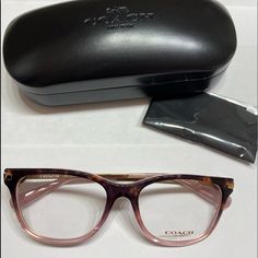 Brand New Coach Hc 6176 T Glasses. Very Stylish And Comfortable. Light Weight. Coach Glasses Frames For Women, Coach Glasses Frames, Leather Eyeglass Cases, Coach Eyeglasses, Glasses Frames For Women, Coach Glasses, Coach Sunglasses, Eyeglasses Frames For Women, Tortoise Sunglasses