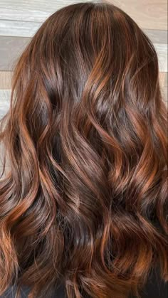 Cowboy Auburn Hair, Carmel Brownie Balayage, Light Brown Hair With Red Highlights Burgundy, Brunette Hair With Orange Highlights, Cowboy Copper Highlights On Brown Hair, Red And Light Brown Hair, Auburn Highlights On Brown Hair, Cooper Balayage Hair, Brunette With Auburn Highlights