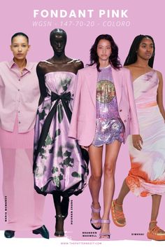 Fondant Pink Color in Fashion Fondant Pink Fashion, 2024 Colour Forecast, Fashion Trend Forecasting 2024, Fashion Trends Autumn 2024, Trend Color 2024 Fashion, Spring Summer 2024 Fashion Trends Colors, Trend Fashion 2024, Spring Summer 2024 Fashion Trends Forecast, Spring Summer 2024 Color Trends