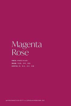 Magenta Rose Deep Purple Colour Palette Inspiration For Your Next Design Project Color Code Palette, Magenta Wedding Theme, Purple Colour Palette, Magenta Wedding, Colour Palette Inspiration, Accent Wall Colors, Magenta Rose, Purple Color Palettes, Color Design Inspiration