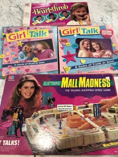 three children's games including girl talk and mall maidens