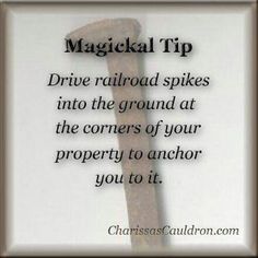 Railroad Spikes Spells For Beginners, Railroad Spikes, Witchcraft For Beginners, Wicca Witchcraft