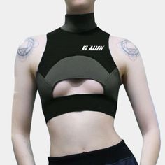 Fitness Techwear Crop Top | CYBER TECHWEAR®