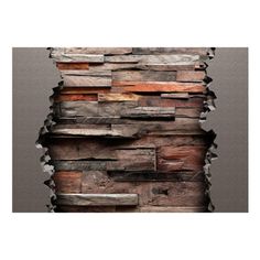 a wall made out of wooden planks