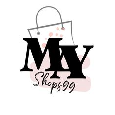 the logo for my shop 99, which is designed in black and white with pink polka dots