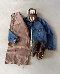 Outdoorsy Outfits Men, Grandpa Outfit Men, Yesstyle Outfits, Grandpa Fashion, Boyfriend Outfit, Grandpa Core, Downtown Outfits, Swag Outfits Men, Outfit Layout