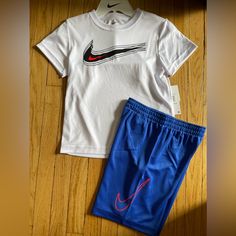 New With Tag Nike White Casual Sets, Nike Casual White Sets, White Nike Casual Sets, Casual White Nike Sets, Nike White Sets For Spring, Nike White Summer Sets, White Nike Summer Sets, Nike Boys, Nike Boy