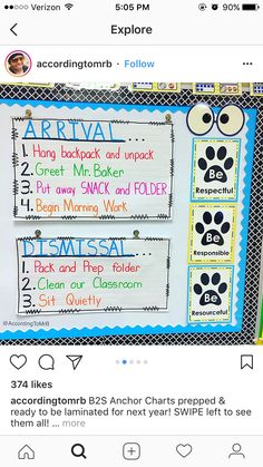 a screen shot of a classroom bulletin board with writing and pictures on the back side