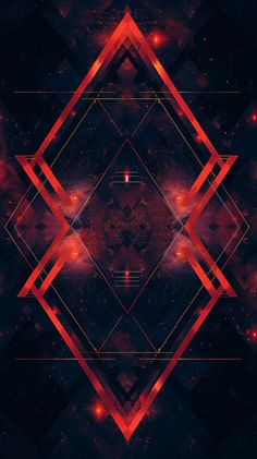 an abstract background with red and black shapes