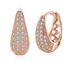 #HoopEarring #HoopEarrings Cubic Zirconia Hoop Earrings, Platinum Rose Gold, Crystal Fashion, Golden Earrings, Alloy Earrings, Cubic Zirconia Earrings, Cz Stud Earrings, Zirconia Earrings, Diamond Hoop Earrings