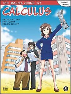 the manga guide to calculas is shown in front of a cityscape