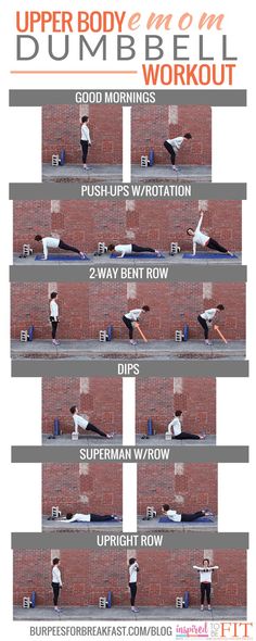 the upper body and lower body workout poster