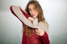 Beige mohair sweater, Chunky wool sweater, Loose knit sweater, Boho style sweater, See-through sweat Sweater Grunge, Grunge Sweater, Pull Mohair, Sweater Boho, Loose Knit Sweater, Sweater Chunky, Elegant Sweater, Mode Boho, Loose Knit Sweaters