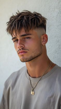 Caesar Cut Men Haircut For Men Short Hair, Best Jawline, Haircut For Men Short, Face Shape Hairstyles Men, Bold Haircut