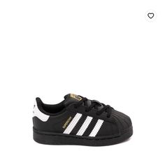 Adidas Superstar Athletic Shoe -Toddler - Black Size 9k Never Worn Baby Adidas Shoes, Adidas Slip On Shoes, Adidas Slip, Toddler Adidas, Black Baby Boys, Adidas Baby, Adidas Girl, Black Baby, Athletic Shoe