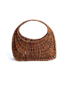 The Dora collection is a tribute to Montse's mother and inspired by her simplicity and elegance. The collection consists of 2 handbags that are built with the same structure, a hemisphere that, when turned, gives rise to two completely different shapes. They're pieces made of willow (Salix Purpurea) that use traditiona Jewels Rings, Ceramic Earring, Candle Holder Decor, One Bag, Letter Necklace, Medium Bags, Traditional Techniques, Recycled Fabric, Handmade Accessories