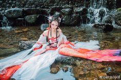 Mermay 2023, Hanfu Gallery, Mermaid Oc, Aesthetic Mermaid, Mermaid Fin, Fantasy Mermaids, Water Nymphs, Mermaid Fairy