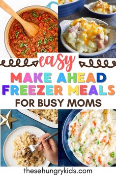 freezer meals for busy moms to make ahead