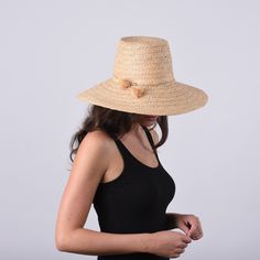 Our Galley hat runs small, please consider sizing up! The Galley beach is a dramatic showstopper with an oversized structured brim. Material Our wide braid raffia hats offer a more casual twist on our classic weaves. Light weight and breathable, making the perfect companion for the beach. Easily dressed up with a ribbon grosgrain trim. Details Brim: 4.5"-Wide structured Crown: Architectural Sweatband: Adjustable sweatband-you can expect to reduce the size by 1 - 2 cm Trim: Long Raffia Tassel Tri Raffia Hats, Raffia Tassel, Hat With Ribbon, Raffia Hat, Hat Box, Summer Staples, Straw Hat, Floppy Hat, White Stripe