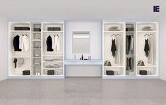 Walk in Wardrobe Fitted Wardrobe Design, Wardrobe Inside, Dressing Unit, Small Dressing Table, Luxury Closets Design, Fitted Wardrobes, Alpine White