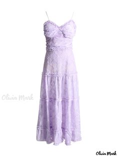 OliviaMark - Stilvolles trägerloses Maxikleid mit Plissee und gerafftem Saum Suspenders Skirt, Floor Length Maxi Dress, A Line Maxi Dress, Dress Collar, Dream Dresses, Skirt Skirt, Halterneck Dress, Dress With Bow, Olivia Mark