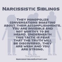 Narcissistic Brother and Sister Sibling Traits - Start Healing - Free eBook Narcissistic Sister, Brother And Sister Quotes, Sibling Quotes, Betrayal Quotes