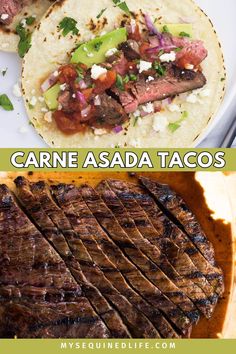 Fancy up Taco Tuesday with these ultra juicy grilled carne asada tacos! Use skirt or flank steak and prepare it in the most flavorful marinade for a grilling dinner the whole family will dig into.