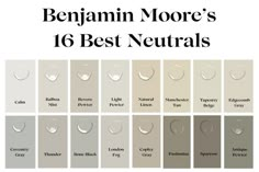 the best neutrals for your skin tone is shown in this color chart with different shades