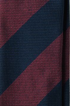 Silk Grenadine Jacquard / Blockstripe Navy/Burgundy - Brunati Como Unstructured Jacket, Luxury Ties, Stripe Silk, Modern Gentleman, Lake Como, Luxury Accessories, Design Your Own, Louis Vuitton Damier, 20th Century