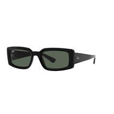 Finish off your look in retro Y2K style with these women's rectangular sunglasses from Ray-Ban. Finish off your look in retro Y2K style with these women's rectangular sunglasses from Ray-Ban. Frame material: acetate Standard hinges Lens material: plastic Lens color: dark green Hard coating Hard case ImportedFIT DETAILS How do I find my frame size? Eye/bridge/temple measurements: 54mm/21mm/ Silhouette: rectangle WARNING: This product contains chemicals known to the State of California to cause ca Ray Ban Sunglasses Women, Rectangular Sunglasses, Rectangle Sunglasses, Black Sunglasses, Ray Ban Sunglasses, Y2k Style, Eyewear Sunglasses, Fashion Sunglasses, Ray Ban