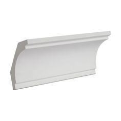 an image of a white wall shelf on a white background with clipping for text