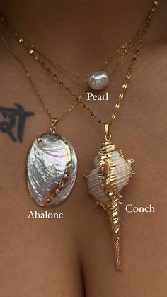 Seashell Summer Beach Gold Jewelry Shell Abalone Conch Pearl Siren Mermaid Hippie Necklace Chain Gift for Her - Etsy Conch Pearl, Dope Jewelry Accessories, Siren Mermaid, Hippie Necklace, Jewelry Accessories Ideas, David Gandy, Dope Jewelry, Funky Jewelry, Jewelry Lookbook