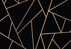 an abstract black and gold background with lines in the shape of triangles, which are connected to each other