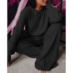 Tops Hoodie Jumpsuit, Sundresses Women, Cheap Clothes Online, Traje Casual, Casual Home, Sweatshirt Set, Casual Suit, Hooded Tops, Pajama Set Women