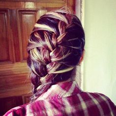 red brown blonde! want it Hair Couler, Hair Colour Ideas, Colour Ideas, Braided Hair, Hair Inspiration Color, Hair Envy, Pretty Hair, Love Hair