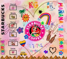 Karol G Starbucks theme wrap Karol G Coffee Mug, Coffee Tumbler, Tumbler Designs, Drawing And Illustration, Tumbler, Drawing Illustrations, Coffee, Display Homes, Electronic Accessories