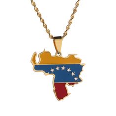 PRICES MAY VARY. 24K gold vacuum plating high quality pendant chain Nickel free and lead free with gold overlay Best gift for your friend, family, lovers and so on Stainless Steel Venezuela Map Flag Pendant Necklace Fashion Venezuelan Map Jewelry 
Yongkan Jewelry
 
Yongkan Jewelry is a fashion jewelry manufacturer in Amazon and promote our products to Southern America, India, the Middle East, Southeastern Asia, Africa and Europe. 
 
Yongkan Jewelry culture is "Honest, Optimistic, Respective and Venezuela Flag, Map Jewelry, Pride Support, Necklace Chain Types, Country Wear, Map Necklace, Unisex Necklace, Chains Necklaces, Necklace Fashion