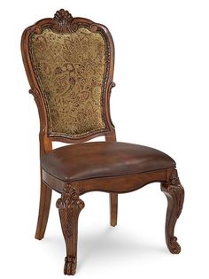 A.R.T. Furniture Old World Upholstered Back Side Chair (Sold As Set of 2) 143206-2606 Brown 143206-2606 Old World Dining Room, Roman Design, Boho Chair, Ikea Chair, Old Chairs, Old Chair, Pink Chair, Art Chair, Dining Table Legs