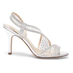 Be prepared for any wedding or special occasion with these sandals with cross over straps for a contemporary vibe and a stiletto heel. Approx. 9cm heel heightSynthetic UpperSynthetic LiningLightly Padded SoleComposition Leather SoleStandard fit (B-fit) Be Prepared, Stiletto Heel, Sling Backs, Stiletto Heels, Special Occasion, Satin, Sandals, Heels, Silver