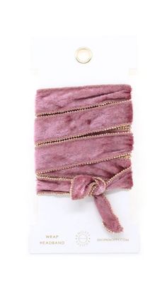 Crushed velvet convertible headband with gold edge details. Can be worn as a headband, choker necklace or waist belt! Packaged on a card. Trendy Chokers, Velvet Headband, Twist Headband, Knot Headband, Flower Shape