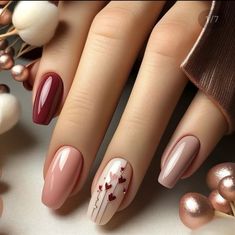 Nagellack Trends, Cute Nails For Fall, Short Nails Art, Coffin Press On Nails, Blush Nails, Nails Polish, Stick On Nails, Fall Nail Designs