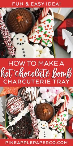 how to make a hot chocolate bomb character tray