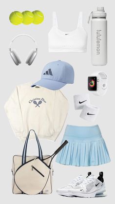 #sporty#sports#tennis#outfitinspo #beauty #preppy Tennis Clothes Aesthetic, Tennis Core Aesthetic, Tennis Outfit Winter, Aesthetic Tennis Outfit