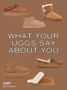 What your Uggs say about you 🤎 Styling Uggs, Preppy People, Winter Uggs, Cute Converse Shoes, Room Wishlist, Preppy Brands, Cute Converse, Preppy Things, Cute Nike Outfits