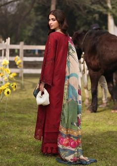 Brand: KAHFProduct Code: KFL-02 ALORACollection: Kahf Festive Lawn Unstitched Spring Summer CollectionFabric: Lawn DESIGN DETAILS: Schiffli & Multihead Patched Lawn Front 01-Piece Schiffli Lawn Back 0.76-Meter Schiffli Lawn Sleeves 0.65-Meter Embroidered Organza Front Corner 01-Pair Embroidered Organza Sleeves Motifs 01-Pair Embroidered Organza Front & Back & Sleeves Border 03-Meter Embroidered Organza Sleeves Border 01-Piece Digital Printed Tissue Silk Dupatta 2.5-Meter Solid Dyed Cambric Trouser 2.5-Meter DISCLAIMER:* Lining, Laces, and Tassels are not included in unstitched variants.* Embellishment items in stitched outfits are subject to market availability.* The actual colors of the outfit may vary from the colors being displayed on your device. CARE INSTRUCTIONS: Extra Fabric Has Bee Lawn Design, Organza Sleeves, Chiffon Collection, Embroidered Organza, Lawn Shirts, Eid Collection, Organza Fabric, Suit Fabric, Silk Dupatta