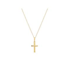 Give her jewelry box an elegant refresh with this 14k gold Charming Girl cross pendant necklace. Click on this JEWELRY & WATCHES GUIDE to learn about fit, styles, materials and more! Give her jewelry box an elegant refresh with this 14k gold Charming Girl cross pendant necklace. Click on this JEWELRY & WATCHES GUIDE to learn about fit, styles, materials and more! FEATURES Pendant dimensions: 0.7 in. x 0.3 in. Chain length: 18 in. Chain type: curb Clasp: spring-ring Nickel free Metal: 14k gold Finish: polished Packaging: boxed Imported Size: 18". Gender: female. Age Group: kids. 14k Yellow Gold Cross Pendant Charm Necklace, Yellow Gold Cross Pendant Necklace For First Communion, 14k Gold Cross Pendant Necklace For First Communion, 14k Yellow Gold Necklace For First Communion, Yellow Gold Cross Necklace For First Communion, Classic Yellow Gold Jewelry For First Communion, Classic Gold Necklace For First Communion, Gold Cross Necklace, Cross Jewelry