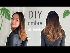 How to Ombre/Balayage at Home (Under $20) - YouTube Diy Hair At Home, Diy Balayage At Home, Balayage At Home, Ombre At Home, Ashy Balayage