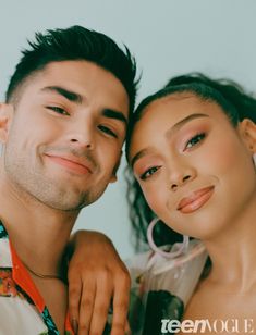 a man and woman posing for a photo