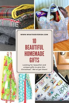 the top 10 beautiful homemade gifts for women and girls who love to sew them